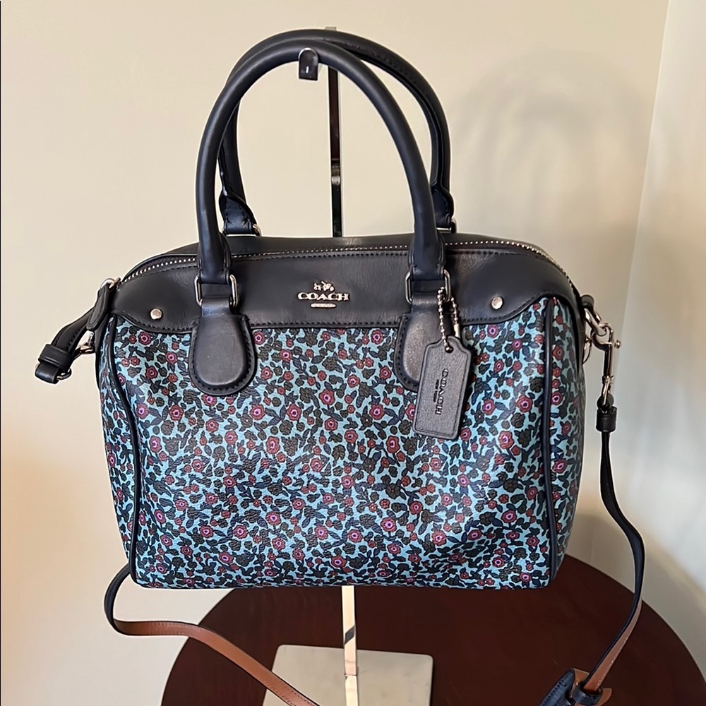Coach Bennett Satchel in Ranch Floral Print
